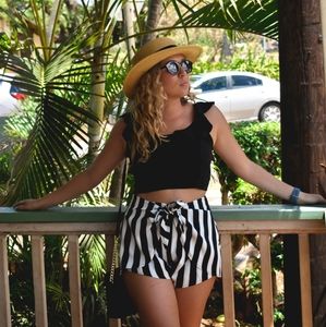 2 piece stripe outfit